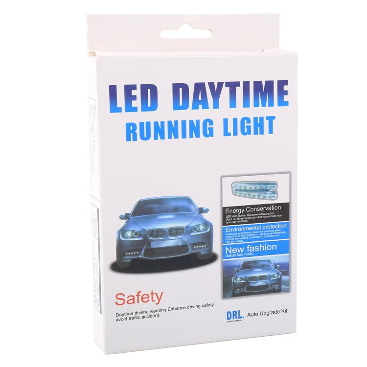 1 Pair DC9-16V 2W 120LM 7000K 8 SMD-5050-LEDs Circular Car DRL&Turn Light - Running Lights by PMC TechLife | Online Shopping South Africa | PMC TechLife | Buy Now Pay Later Mobicred