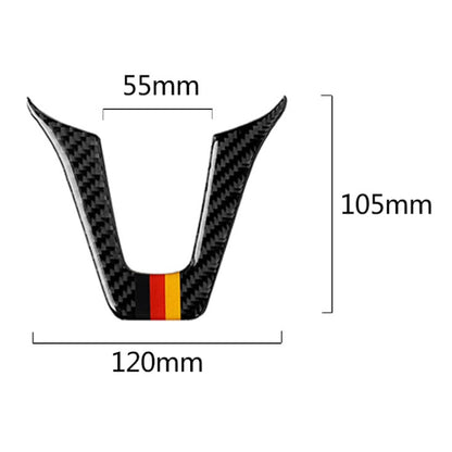 Car German Flag Carbon Fiber Steering Wheel Decorative Sticker for Mercedes-Benz - Car Interior Mouldings by PMC Jewellery | Online Shopping South Africa | PMC Jewellery | Buy Now Pay Later Mobicred