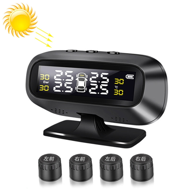 Universal Car Wireless Solar Energy TPMS Tire Pressure Alarm System External Tire Monitor - Tire Pressure Gauges by PMC Jewellery | Online Shopping South Africa | PMC Jewellery | Buy Now Pay Later Mobicred