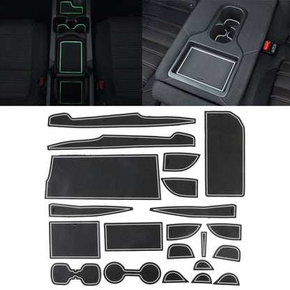 Car Water Cup Gate Slot Mats Plastic White Luminous Anti-Slip Interior Door Pad for Toyota Camry 2018-2019 - Car Interior Mouldings by PMC Jewellery | Online Shopping South Africa | PMC Jewellery | Buy Now Pay Later Mobicred