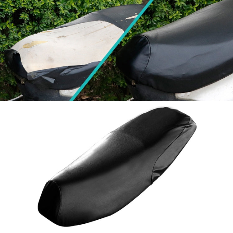 Waterproof Motorcycle Black Leather Seat Cover Prevent Bask In Seat Scooter Cushion Protect, Size: L, Length: 55-60cm; Width: 25-35cm - Seat Covers by PMC Jewellery | Online Shopping South Africa | PMC Jewellery | Buy Now Pay Later Mobicred