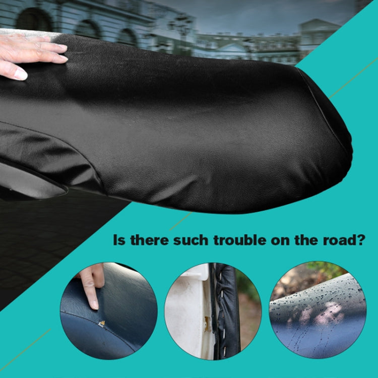 Waterproof Motorcycle Black Leather Seat Cover Prevent Bask In Seat Scooter Cushion Protect, Size: L, Length: 55-60cm; Width: 25-35cm - Seat Covers by PMC Jewellery | Online Shopping South Africa | PMC Jewellery | Buy Now Pay Later Mobicred