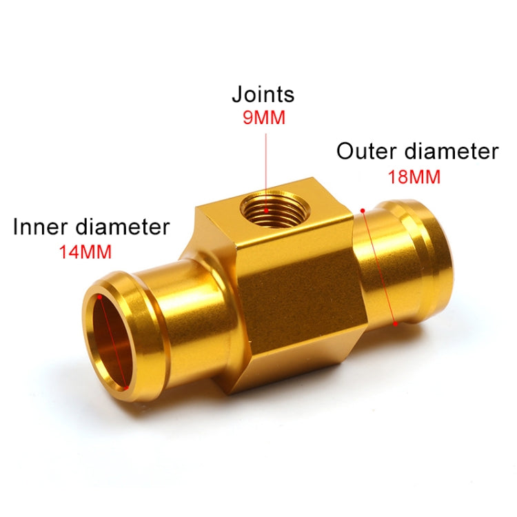 Motorcycle Modification Parts Universal CNC Aluminum Water Temperature Gauge Sensor Joint Transfer Interface, Size: 18mm(Black) - Engines & Engine Parts by PMC Jewellery | Online Shopping South Africa | PMC Jewellery