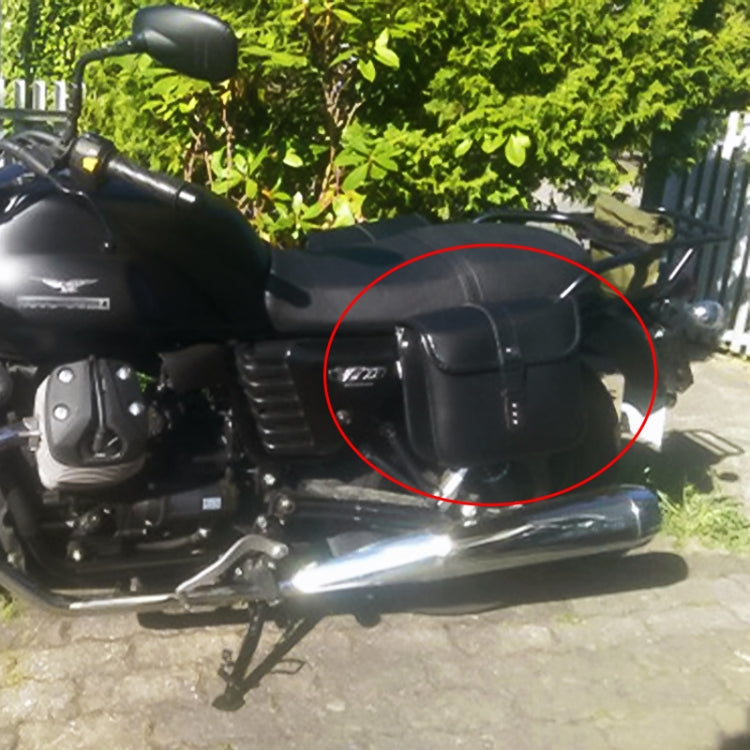 Motorcycle Accessories Modified Side of the Box Leather Bag Knight Bag Kit(Black) - Bags & Luggages by PMC TechLife | Online Shopping South Africa | PMC TechLife | Buy Now Pay Later Mobicred