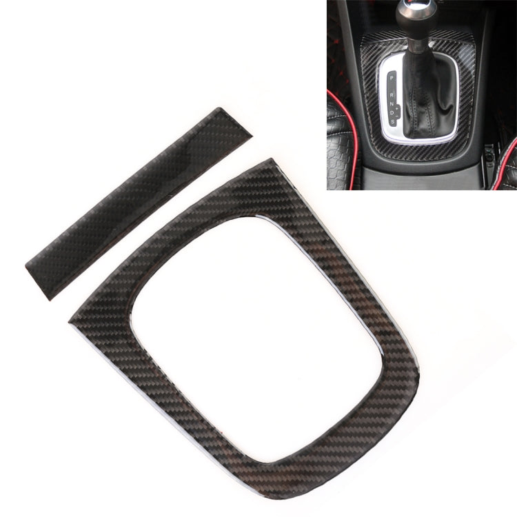 2 PCS Carbon Fibre Car Gear Panel Decorative Sticker for Audi Q3 2013-2018 - Car Interior Mouldings by PMC TechLife | Online Shopping South Africa | PMC TechLife | Buy Now Pay Later Mobicred