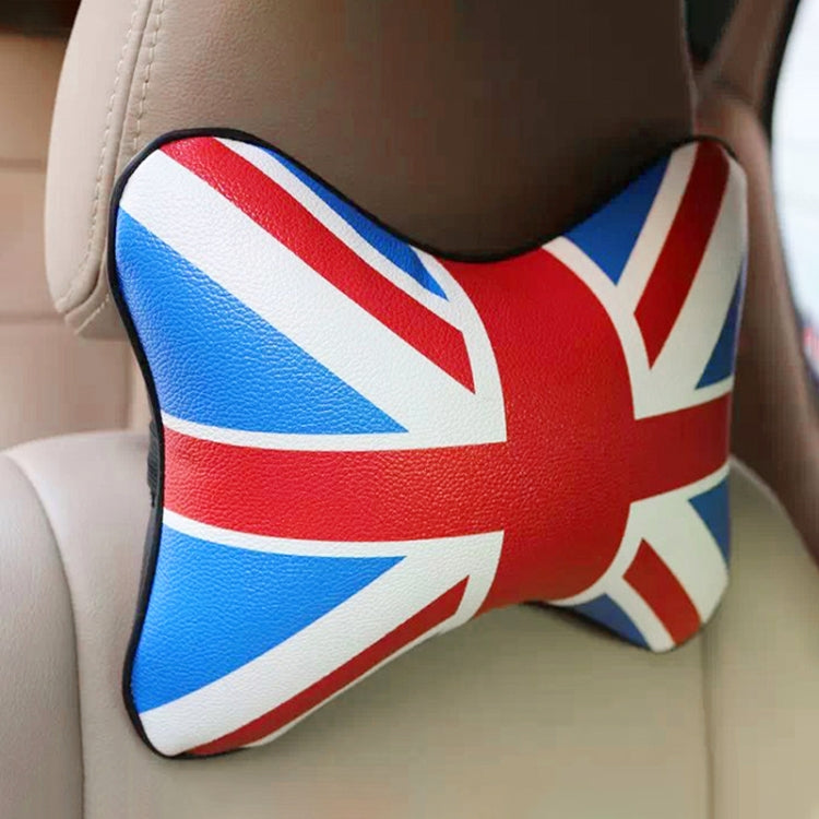 2 PCS UK Flag Pattern Car Headrest Bone Pillow(Blue) - Seat Accessories by PMC Jewellery | Online Shopping South Africa | PMC Jewellery | Buy Now Pay Later Mobicred