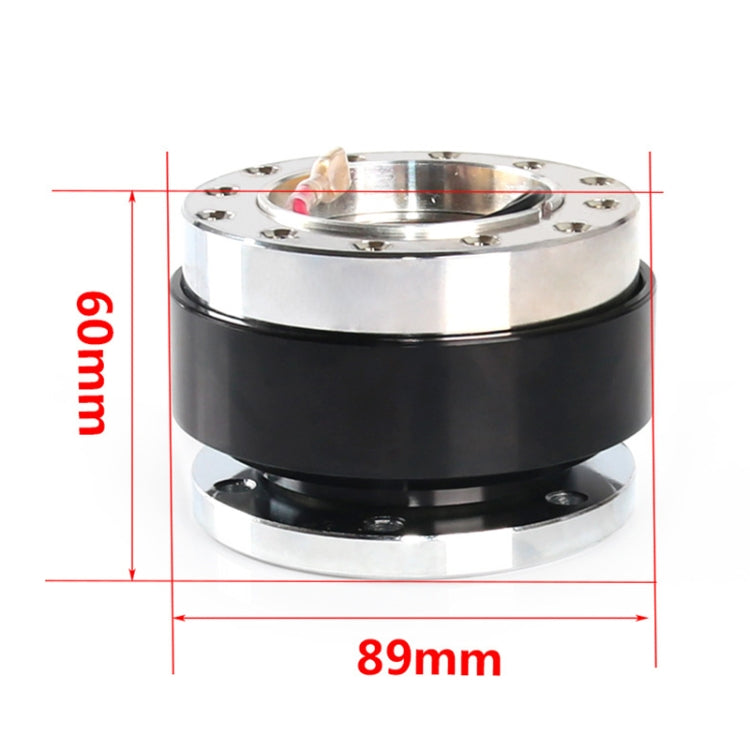 Universal 60mm Car Steering Wheel Quick Release HUB Racing Adapter Snap Off Boss Kit(Black) - Other Tools by PMC TechLife | Online Shopping South Africa | PMC TechLife | Buy Now Pay Later Mobicred