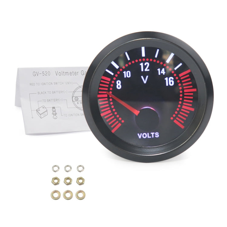 52mm 12V Universal Car Modified Voltmeter - Clocks & Car Meters by PMC Jewellery | Online Shopping South Africa | PMC Jewellery | Buy Now Pay Later Mobicred