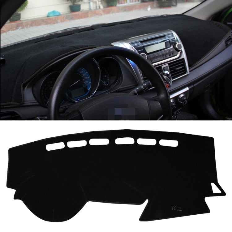 Car Light Instrument Panel Sunscreen Dashboard Mats Cover for Kia K2, Please Note Model and Year(Black) - Sound & Heat Insulation Cotton by PMC TechLife | Online Shopping South Africa | PMC TechLife | Buy Now Pay Later Mobicred