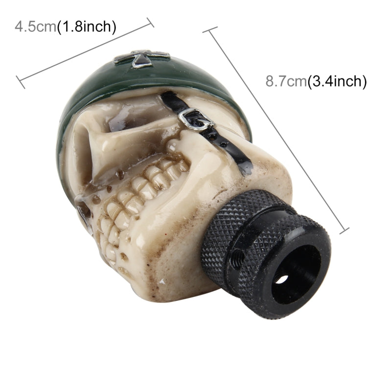 Universal Skull With A Hat Shape Car Gear Shift Knob Modified Car Gear Shift Knob Auto Transmission Shift Lever Knob Resin Gear Knobs - Shift Knob by PMC TechLife | Online Shopping South Africa | PMC TechLife | Buy Now Pay Later Mobicred