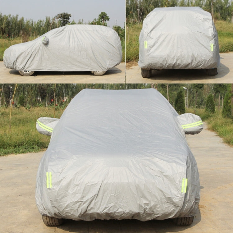 Oxford Cloth Anti-Dust Waterproof Sunproof Flame Retardant Breathable Indoor Outdoor Full Car Cover Sun UV Snow Dust Resistant Protection SUV Car Cover with Warning Strips, Fits Cars up to 5.1m(199 inch) in Length - PE Material by PMC Jewellery | Online Shopping South Africa | PMC Jewellery | Buy Now Pay Later Mobicred