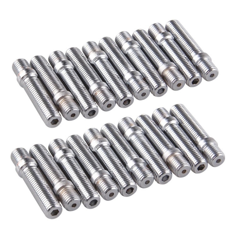 20 PCS 5.8cm Universal Car Modification Extended Wheels Stud Conversion M12x1.5 to M12x1.5 Screw Adapter LN032 LN033 LN044 - Nuts & Bolts by PMC Jewellery | Online Shopping South Africa | PMC Jewellery