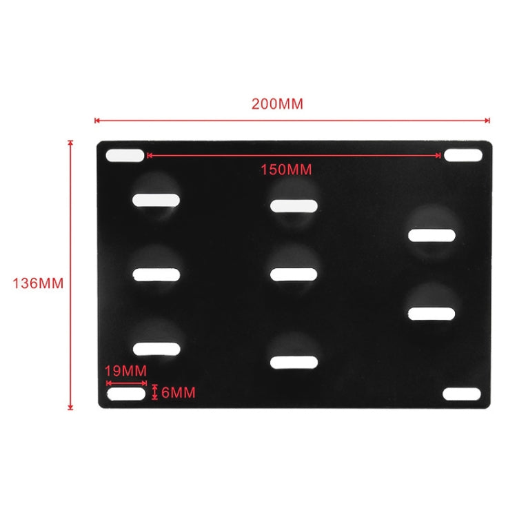 Car Front Bumper Tow Hook License Plate Mounting Bracket Holder for Mazda / Lexus - License Plate Covers & Frames by PMC TechLife | Online Shopping South Africa | PMC TechLife | Buy Now Pay Later Mobicred