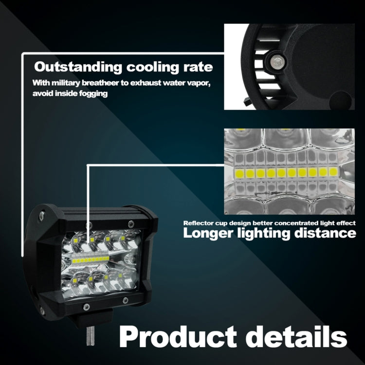 4 inch 15W 1500LM LED Strip Lamp Working Refit Off-road Vehicle Light Roof Strip Light - Work Lights by PMC Jewellery | Online Shopping South Africa | PMC Jewellery | Buy Now Pay Later Mobicred