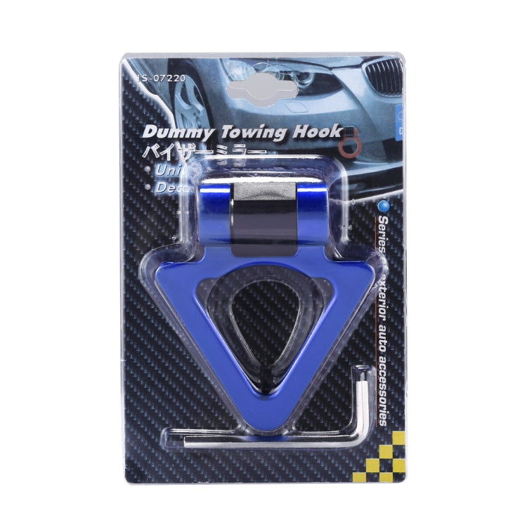 Car Truck Bumper Triangle Tow Hook Adhesive Decal Sticker Exterior Decoration (Blue) - Towing Bars by PMC TechLife | Online Shopping South Africa | PMC TechLife | Buy Now Pay Later Mobicred