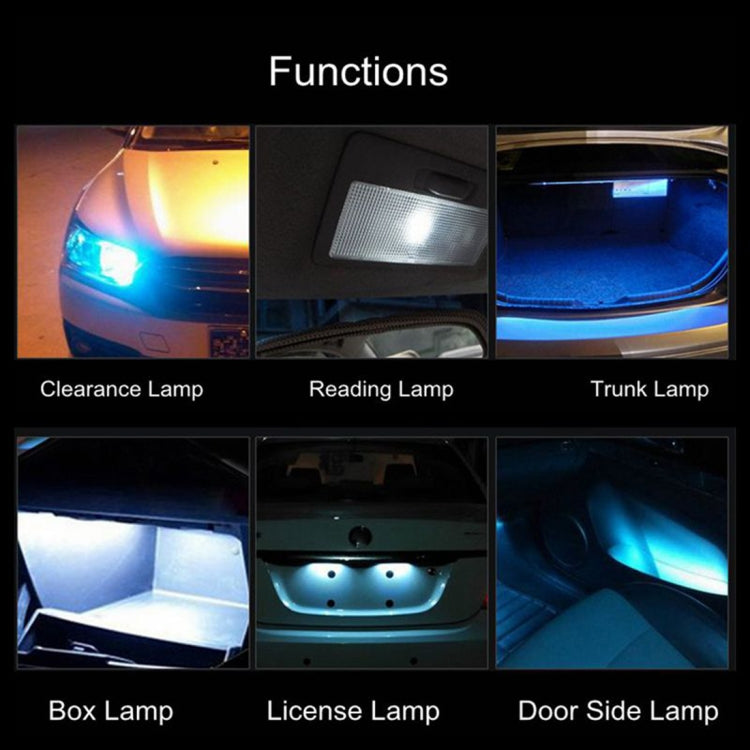 10 PCS T10 1.5W 90LM Car Clearance Light Marker Light, DC 12V(White Light) - Clearance Lights by PMC TechLife | Online Shopping South Africa | PMC TechLife | Buy Now Pay Later Mobicred