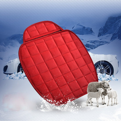 3 PCS / Set  Warm Car Seat Cover Cushion Five Seats Universal Two Front Row Seat Covers and One Back Row Seat Cover Car Non-slip Chair Pad Warm Car Mats No Back Plush Cushion(Red) - Seat Accessories by PMC Jewellery | Online Shopping South Africa | PMC Jewellery | Buy Now Pay Later Mobicred