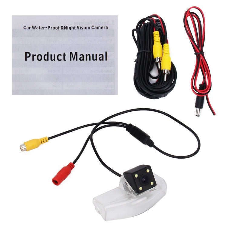656��492 Effective Pixel HD Waterproof 4 LED Night Vision Wide Angle Car Rear View Backup Reverse Camera for Oversea Version Mazda 2/3 - Rear View Cameras by PMC TechLife | Online Shopping South Africa | PMC TechLife | Buy Now Pay Later Mobicred