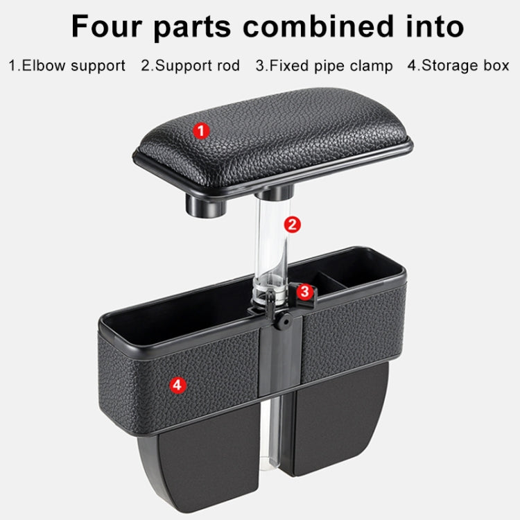 Universal Car Multi-functional Console Side Pocket Seat Gap Side Storage Box with Elbow Support Pad (Beige) - Stowing Tidying by PMC TechLife | Online Shopping South Africa | PMC TechLife | Buy Now Pay Later Mobicred