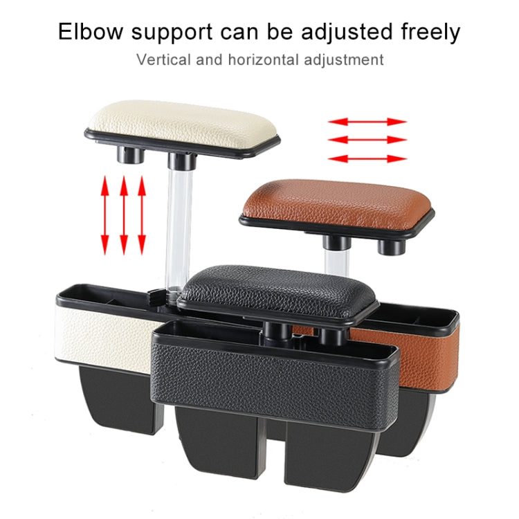 Universal Car Multi-functional Console Side Pocket Seat Gap Side Storage Box with Elbow Support Pad (Brown) - Stowing Tidying by PMC TechLife | Online Shopping South Africa | PMC TechLife | Buy Now Pay Later Mobicred