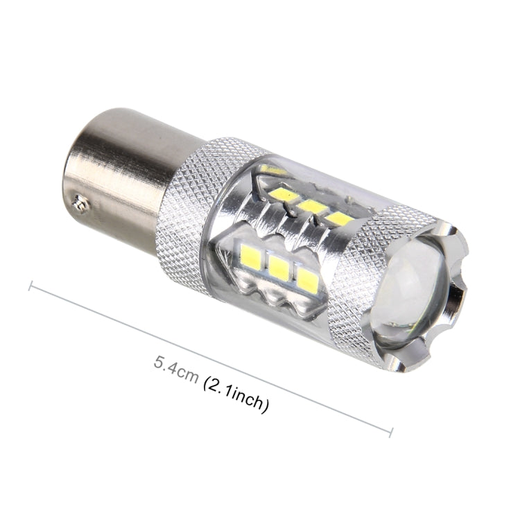 2 PCS 1156 / BA15S 5W 250LM 6000K Car Auto Turn Light Reversing Lights 16LEDs SMD-2835 Lamps, DC 12V(White Light) - Arrow Turn Lights by PMC Jewellery | Online Shopping South Africa | PMC Jewellery | Buy Now Pay Later Mobicred