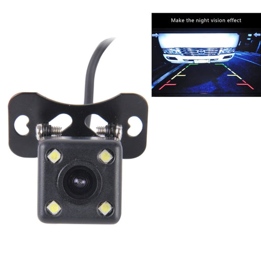 720×540 Effective Pixel PAL 50HZ / NTSC 60HZ CMOS II Waterproof Universal Car Rear View Backup Camera With 4 LED Lamp, DC 12V, Wire Length: 4m - Rear View Cameras by PMC Jewellery | Online Shopping South Africa | PMC Jewellery | Buy Now Pay Later Mobicred