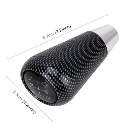 Universal Vehicle Modified Resin Shifter Manual 6-Speed Gear Shift Knob, Size: 8.2*5.5cm (Black White) - Shift Knob by PMC Jewellery | Online Shopping South Africa | PMC Jewellery | Buy Now Pay Later Mobicred