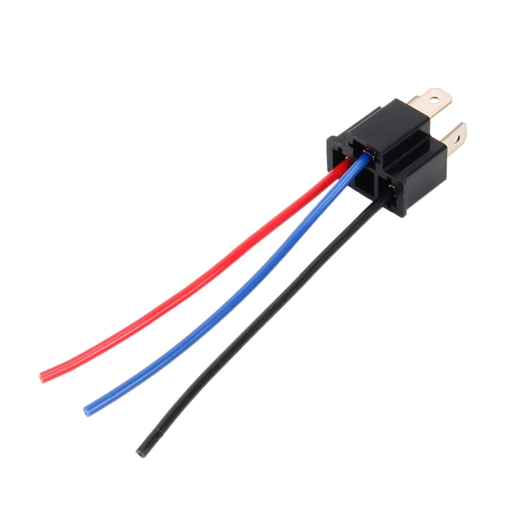 1 Pair H4 Bulb Holder Base Male Socket with Wire - Wires by PMC TechLife | Online Shopping South Africa | PMC TechLife | Buy Now Pay Later Mobicred