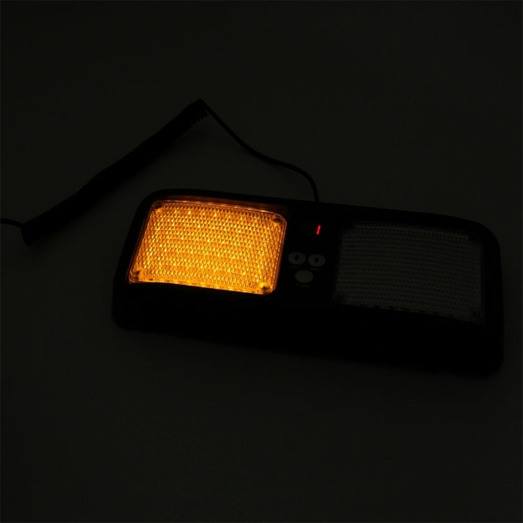 High qulaity DC 12V,9W LED Waterproof Car Sunshade Yellow Light Warning Lights Strobe Emergency Lights Flashing Light with 12 Kinds Flash Patterns - Warning Lights by PMC Jewellery | Online Shopping South Africa | PMC Jewellery | Buy Now Pay Later Mobicred