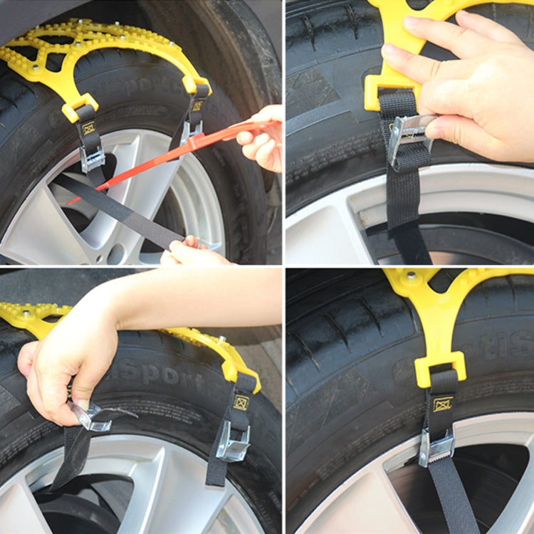 6 PCS Car Snow Tire Anti-skid Chains Winter Car Snow Tire Chains Wheel Chains Anti-skid Belt Thickened Anti-slip Chains with Effortless Wheel - Car Road Trouble Clearer by PMC Jewellery | Online Shopping South Africa | PMC Jewellery | Buy Now Pay Later Mobicred