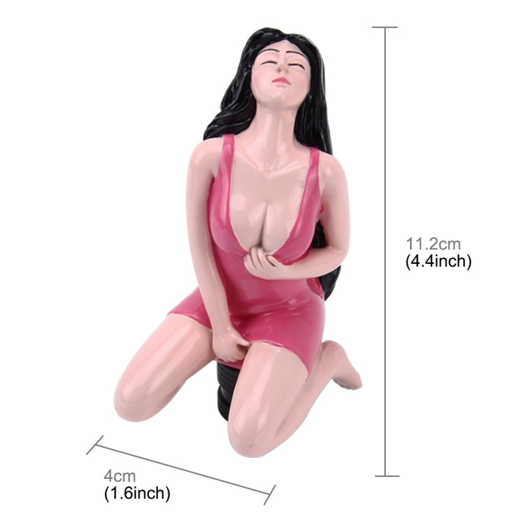 Universal Sexy Beauty Shape ABS Manual or Automatic Gear Shift Knob  with Three Rubber Covers Fit for All Car(Magenta) - Shift Knob by PMC TechLife | Online Shopping South Africa | PMC TechLife | Buy Now Pay Later Mobicred