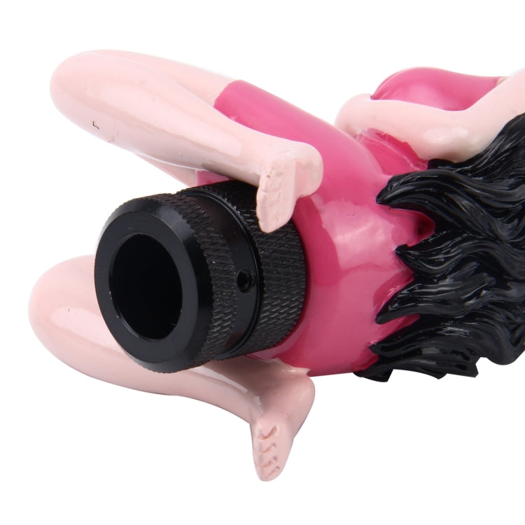 Universal Sexy Beauty Shape ABS Manual or Automatic Gear Shift Knob  with Three Rubber Covers Fit for All Car(Magenta) - Shift Knob by PMC TechLife | Online Shopping South Africa | PMC TechLife | Buy Now Pay Later Mobicred