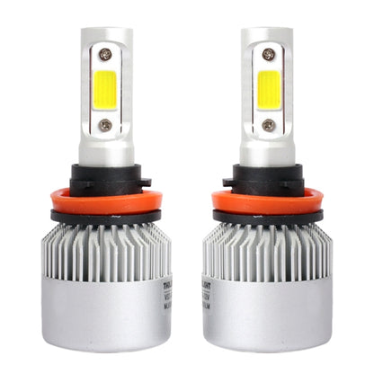 S2 2PCS H11 18W 1800LM 6500K 2 COB LED Waterproof IP67 Car Headlight Lamps, DC 9-32V(White Light) - LED Headlamps by PMC Jewellery | Online Shopping South Africa | PMC Jewellery | Buy Now Pay Later Mobicred