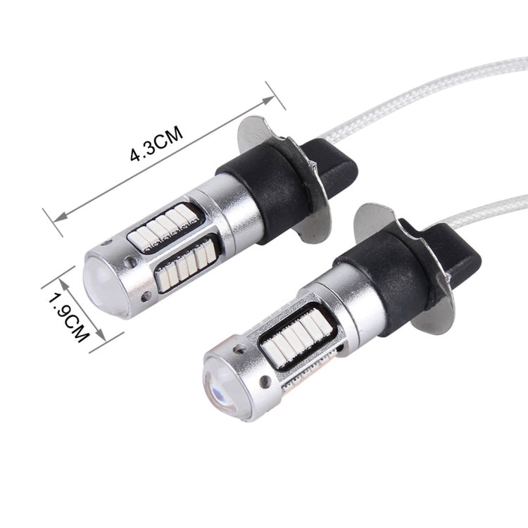 2 PCS H3 10W 30 SMD-4014 LEDs Car Fog Light, DC 12V(Blue Light) - free shipping - PMC TechLife - Order now!
