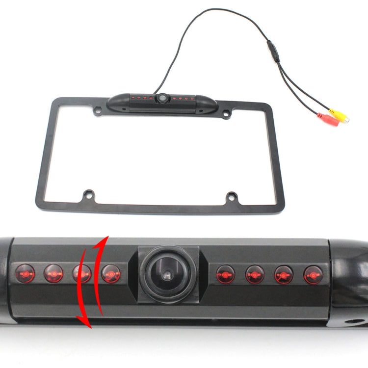 PZ422 America Car License Plate Frame 120 Degree Rear View Camera - Rear View Cameras by PMC TechLife | Online Shopping South Africa | PMC TechLife | Buy Now Pay Later Mobicred