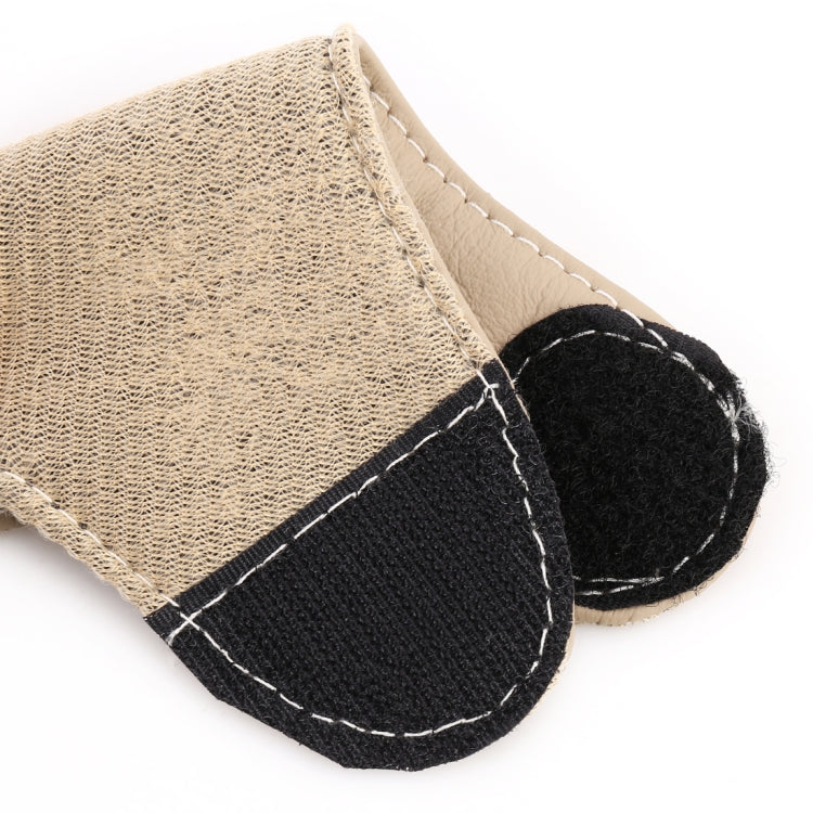 Universal Nonslip Breathable Genuine Leather Car Gear Shift Knob Cover(Beige) - Shift Knob by PMC TechLife | Online Shopping South Africa | PMC TechLife | Buy Now Pay Later Mobicred