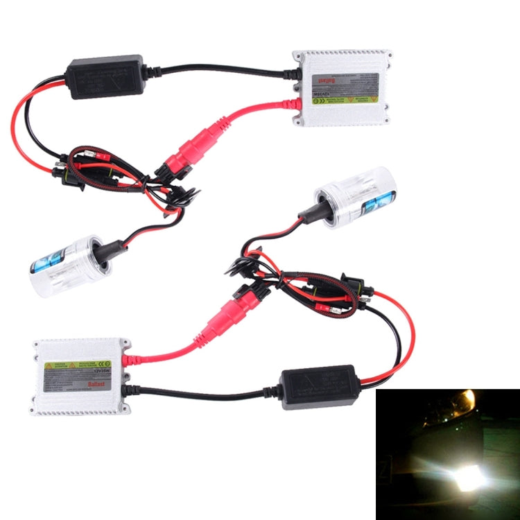 2PCS 35W HB3/9005 2800 LM Slim HID Xenon Light with 2 Alloy HID Ballast, High Intensity Discharge Lamp, Color Temperature: 6000K - Xenon Lights by PMC Jewellery | Online Shopping South Africa | PMC Jewellery | Buy Now Pay Later Mobicred