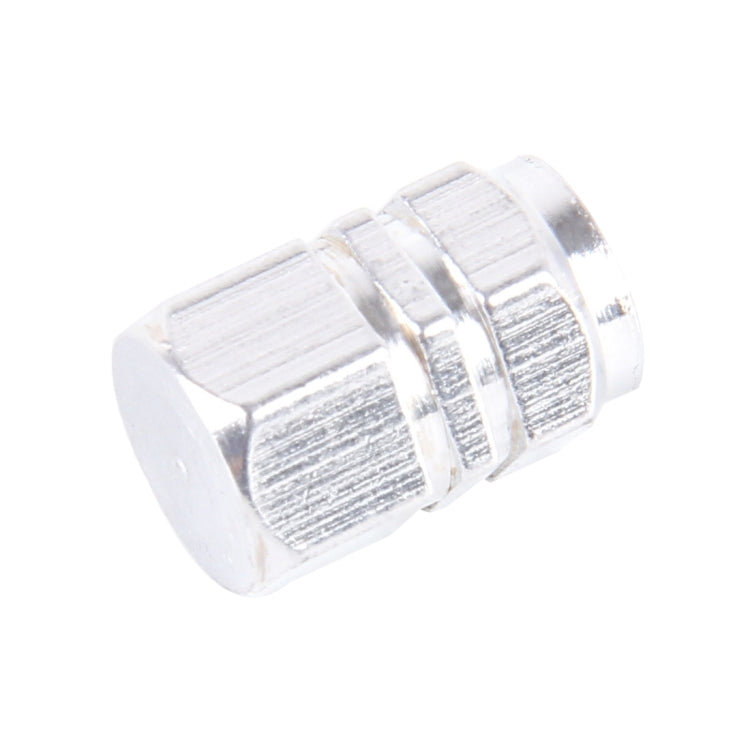 4PCS SA Metal Plated Hexagon Shape Universal Tire Valve Stem Cap(Silver) - free shipping - PMC TechLife - Order now!