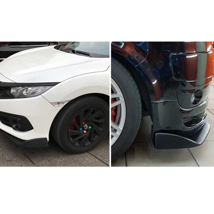 2 PCS Universal Fit Car Front Bumper Spoiler Lip Splitter Diffuser SUV ABS Front Shovel, Length: 62cm - Bumper by PMC TechLife | Online Shopping South Africa | PMC TechLife | Buy Now Pay Later Mobicred