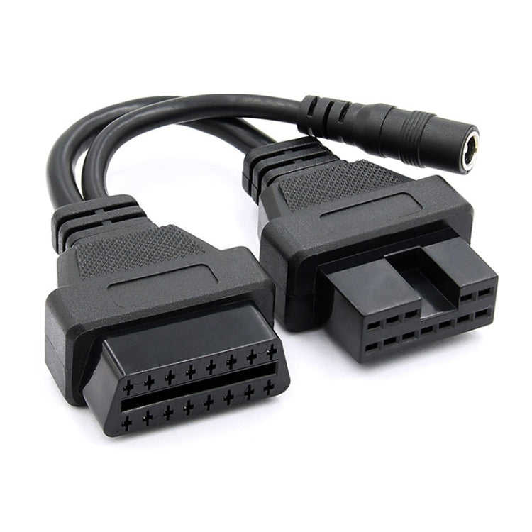 12 Pin to 16 Pin OBDII Diagnostic Cable for Mitsubishi - Cables & Connectors by PMC TechLife | Online Shopping South Africa | PMC TechLife | Buy Now Pay Later Mobicred