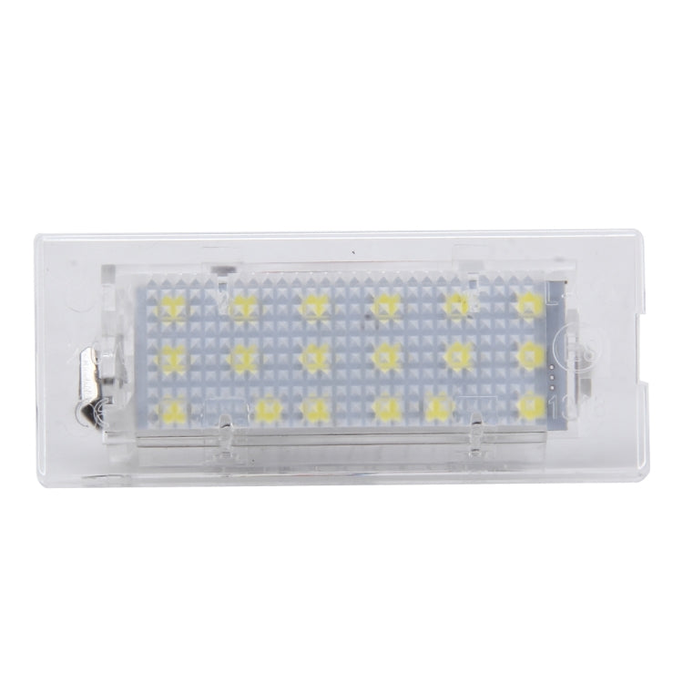 2 PCS License Plate Light with 18  SMD-3528 Lamps for BMW E53(X5),2W 120LM,6000K, DC12V (White Light) - License Plate Lights by PMC Jewellery | Online Shopping South Africa | PMC Jewellery | Buy Now Pay Later Mobicred