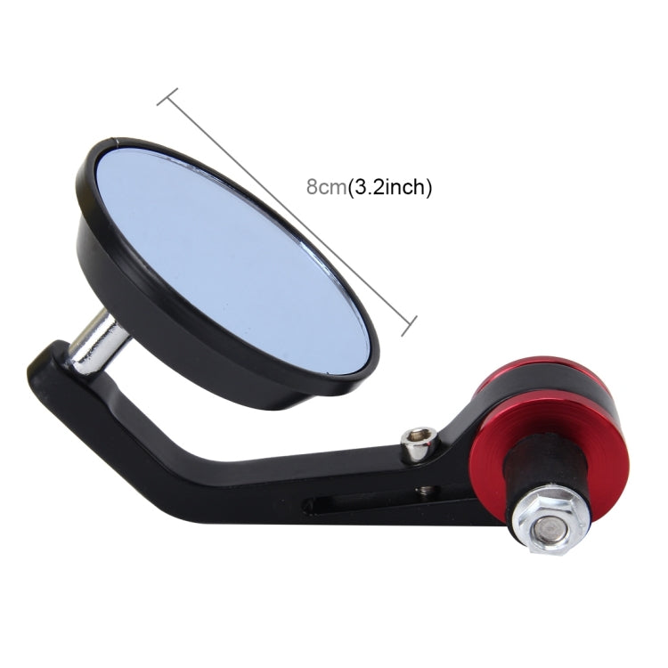 2 PCS Universal Motorcycle Round Shape  Rear View Mirror for Most Motorcycle - Side Mirrors by PMC Jewellery | Online Shopping South Africa | PMC Jewellery | Buy Now Pay Later Mobicred