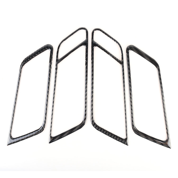 4 PCS Carbon Fiber Car Door Handle Frame Decorative Sticker for Porsche Macan - Car Interior Mouldings by PMC TechLife | Online Shopping South Africa | PMC TechLife | Buy Now Pay Later Mobicred