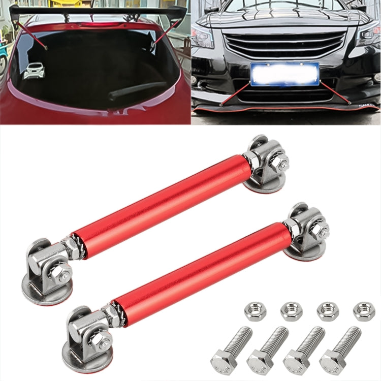 2 PCS Car Modification Adhesive Surrounded Rod Lever Front and Rear Bars Fixed Front Lip Back Shovel, Length: 7.5cm(Red) - Trunk & Bumper Accessories by PMC Jewellery | Online Shopping South Africa | PMC Jewellery | Buy Now Pay Later Mobicred