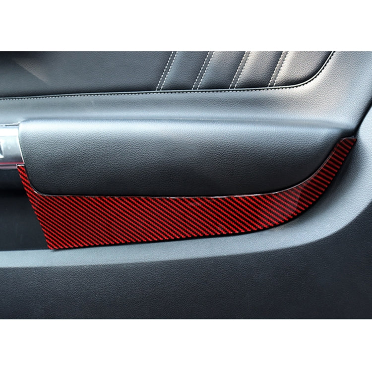 2 in 1 Car Carbon Fiber Door Panel Decorative Sticker for Ford Mustang 2015-2020 - Car Interior Mouldings by PMC Jewellery | Online Shopping South Africa | PMC Jewellery | Buy Now Pay Later Mobicred