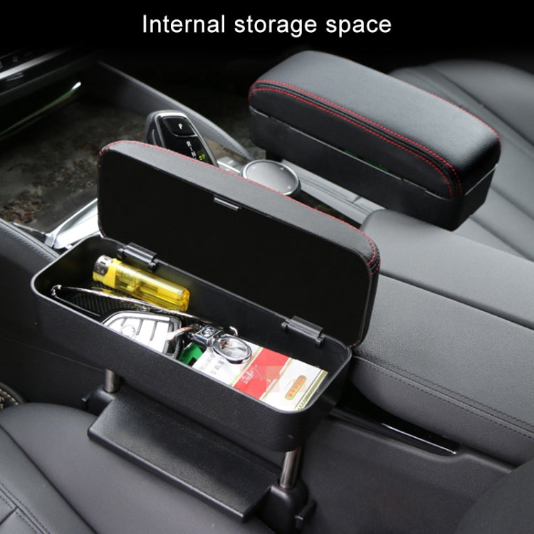 Universal Car PU Leather Wrapped Armrest Box Cushion Car Armrest Box Mat with Storage Box (Black) - Stowing Tidying by PMC TechLife | Online Shopping South Africa | PMC TechLife | Buy Now Pay Later Mobicred