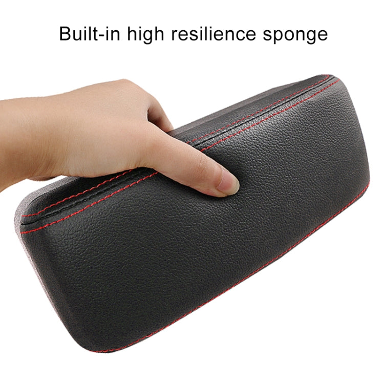 Universal Car PU Leather Wrapped Armrest Box Cushion Car Armrest Box Mat with Storage Box (Black) - Stowing Tidying by PMC TechLife | Online Shopping South Africa | PMC TechLife | Buy Now Pay Later Mobicred