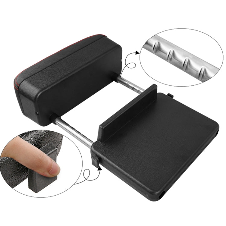 2 PCS Universal Car PU Leather Wrapped Armrest Box Cushion Car Armrest Box Mat with Storage Box (Black White) - Stowing Tidying by PMC Jewellery | Online Shopping South Africa | PMC Jewellery | Buy Now Pay Later Mobicred