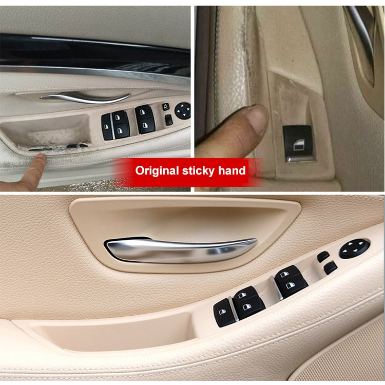 Car Standard Version Inside Doors Handle Pull Trim Cover 5141 7225 873 for BMW F10 F18, Left Driving (Dark Coffee) - Door Handles by PMC Jewellery | Online Shopping South Africa | PMC Jewellery | Buy Now Pay Later Mobicred