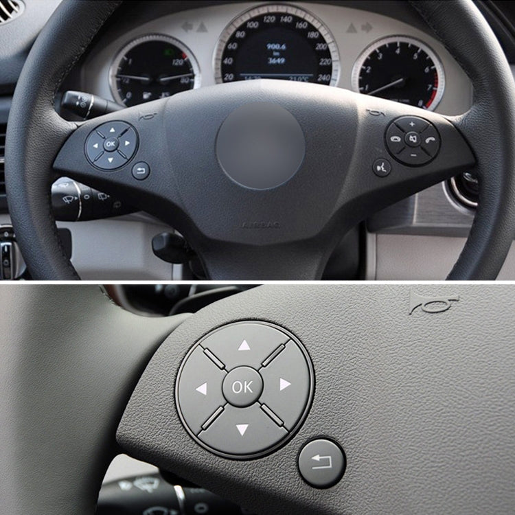 Car Right Side Steering Wheel Switch Buttons Panel for Mercedes-Benz W204 2007-2014, Left Driving(Brown) - Car Switches by PMC TechLife | Online Shopping South Africa | PMC TechLife
